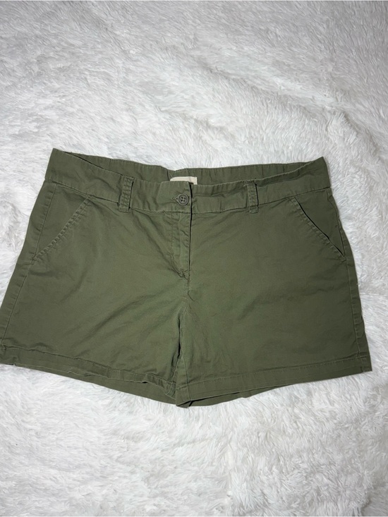 Per Se Pants - Per Se Olive Green Chino Shorts